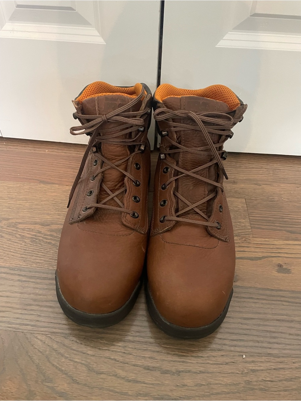 Timberland PRO Safety Toe Brown Leather Work Boots